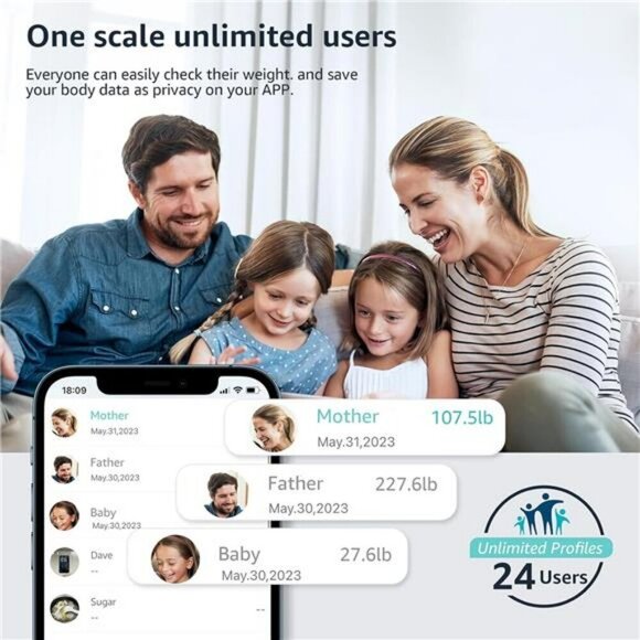 Posture Scale for Body Weight Digital Bathroom Smart Scale LCD Display Black - Picture 6 of 7